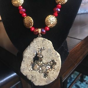 Gold Nugget Necklace Set